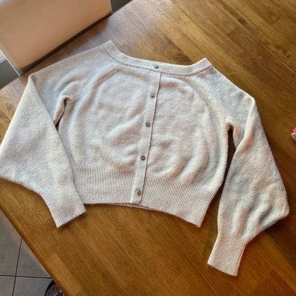 H&M Sweaters - H & M off white sweater with bling buttons